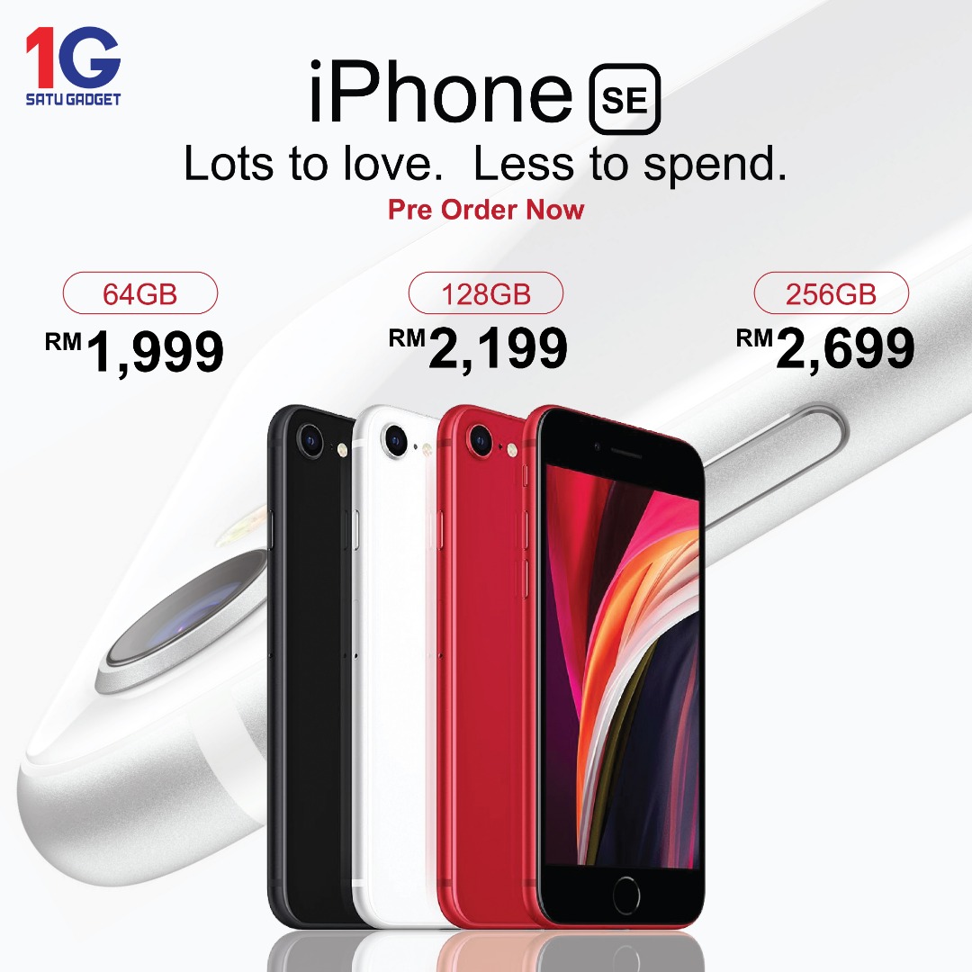 Apple Iphone Se 64gb 128gb 256gb Original Malaysia Set Pre
